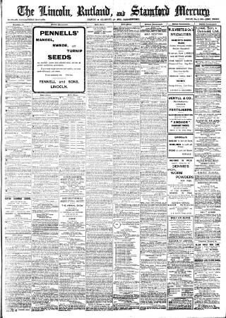 cover page of Stamford Mercury published on May 8, 1908