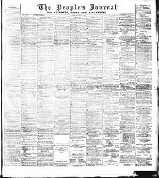 cover page of Aberdeen People's Journal published on May 9, 1891