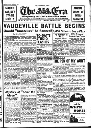 cover page of The Era published on January 26, 1939