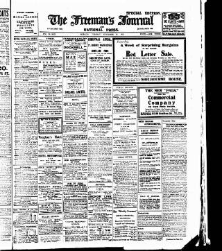 cover page of Freeman's Journal published on November 23, 1915