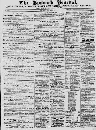 cover page of Ipswich Journal published on January 26, 1861