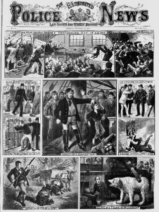 cover page of Illustrated Police News published on November 23, 1878