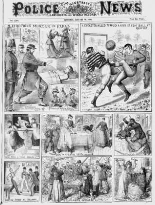 cover page of Illustrated Police News published on January 26, 1889