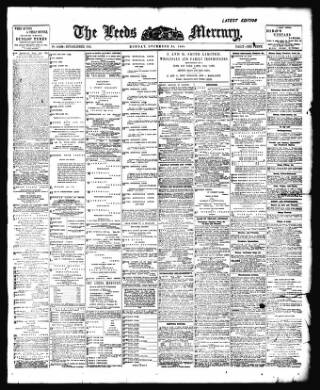 cover page of Leeds Mercury published on December 25, 1899