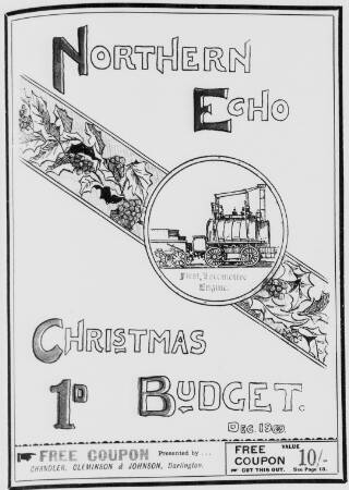 cover page of Northern Echo published on December 25, 1900