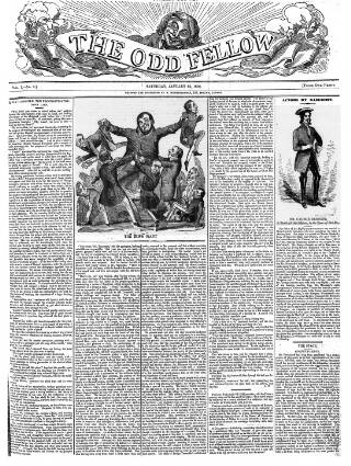 cover page of The Odd Fellow published on January 26, 1839