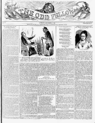 cover page of The Odd Fellow published on December 25, 1841