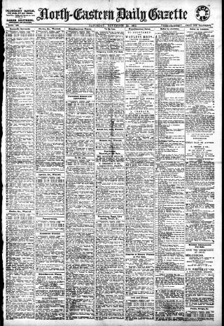 cover page of Daily Gazette for Middlesbrough published on November 23, 1912