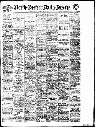 cover page of Daily Gazette for Middlesbrough published on January 26, 1918