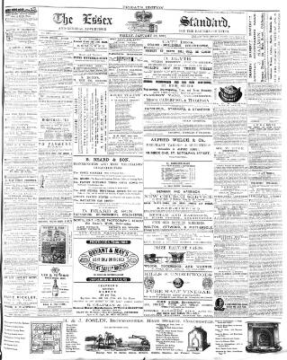 cover page of Essex Standard published on January 26, 1872