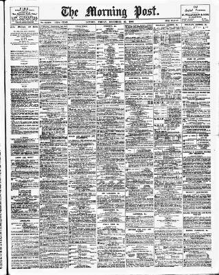 cover page of Morning Post published on December 25, 1908