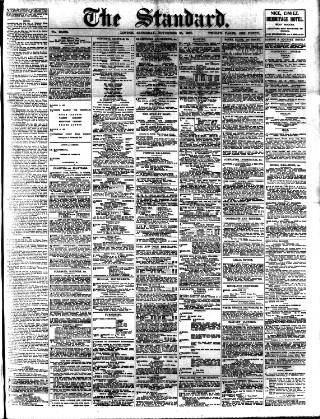 cover page of London Evening Standard published on November 23, 1907