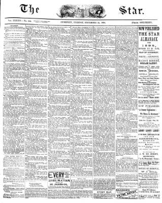 cover page of The Star published on December 25, 1894