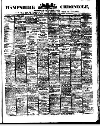 cover page of Hampshire Chronicle published on January 26, 1901