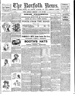 cover page of Norfolk News published on December 25, 1897