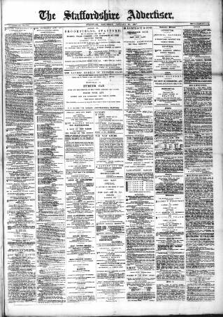 cover page of Staffordshire Advertiser published on January 26, 1907