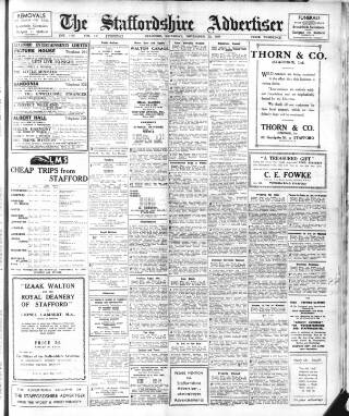 cover page of Staffordshire Advertiser published on November 23, 1935