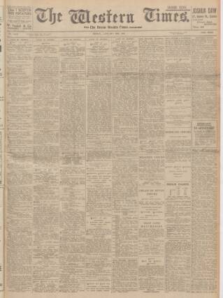 cover page of Western Times published on January 26, 1945