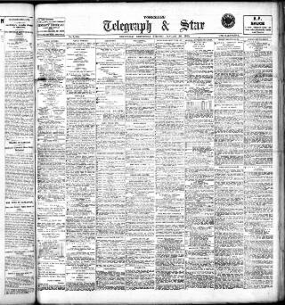 cover page of Sheffield Evening Telegraph published on January 26, 1910