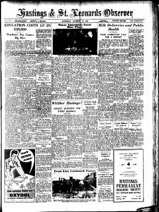 cover page of Hastings and St Leonards Observer published on January 26, 1946