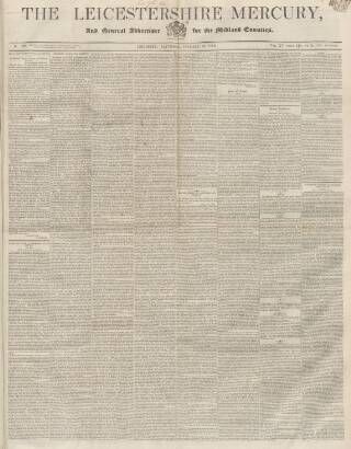 cover page of Leicestershire Mercury published on January 26, 1850