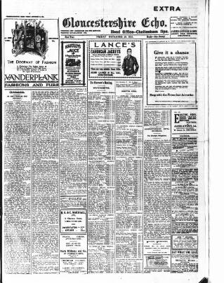 cover page of Gloucestershire Echo published on December 25, 1924