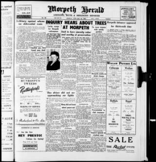 cover page of Morpeth Herald published on January 26, 1962