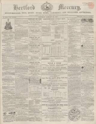 cover page of Hertford Mercury and Reformer published on January 26, 1867