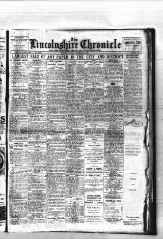 cover page of Lincolnshire Chronicle published on December 25, 1920