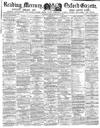 cover page of Reading Mercury published on January 26, 1878