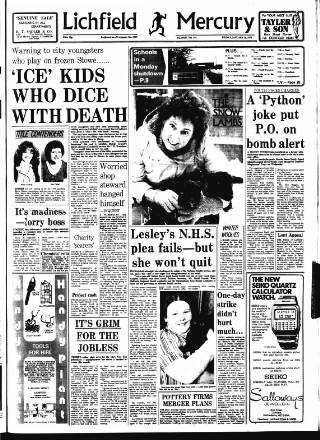 cover page of Lichfield Mercury published on January 26, 1979