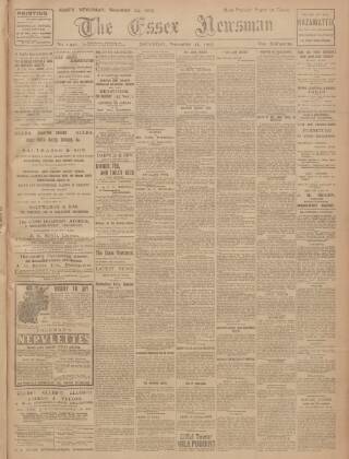 cover page of Essex Newsman published on November 23, 1907