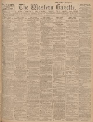 cover page of Western Gazette published on November 23, 1906