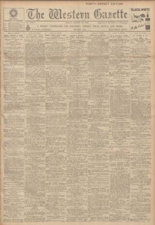 cover page of Western Gazette published on January 26, 1940