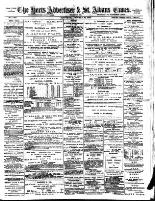 cover page of Herts Advertiser published on January 26, 1895