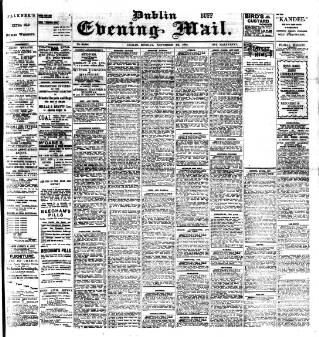 cover page of Dublin Evening Mail published on November 23, 1903