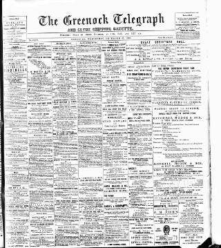 cover page of Greenock Telegraph and Clyde Shipping Gazette published on December 25, 1901