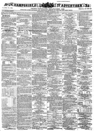 cover page of Hampshire Advertiser published on December 25, 1880