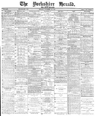 cover page of York Herald published on November 23, 1891