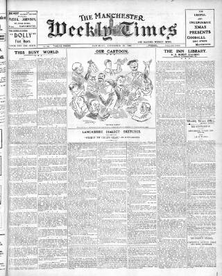 cover page of Manchester Times published on December 15, 1906