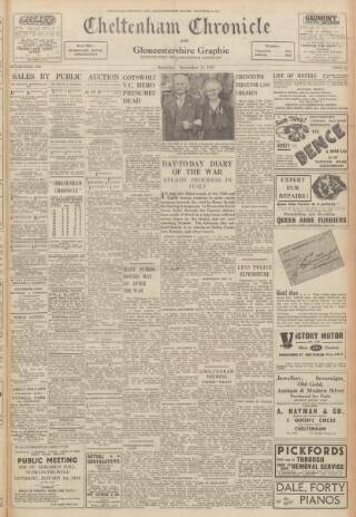 cover page of Cheltenham Chronicle published on December 25, 1943