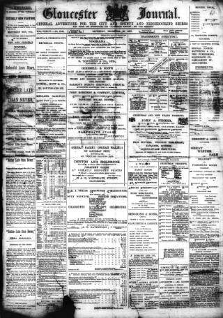 cover page of Gloucester Journal published on December 25, 1897