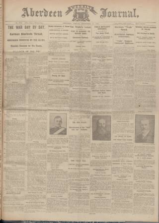 cover page of Aberdeen Weekly Journal published on December 25, 1914