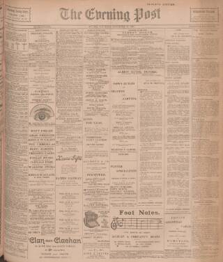 cover page of Dundee Evening Post published on November 23, 1901