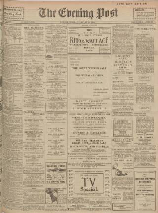 cover page of Dundee Evening Post published on January 26, 1904