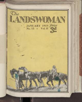 cover page of Landswoman published on January 1, 1919