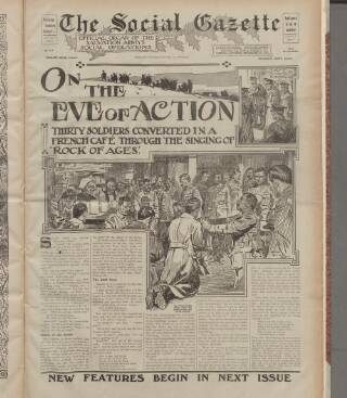 cover page of Social Gazette published on December 25, 1915