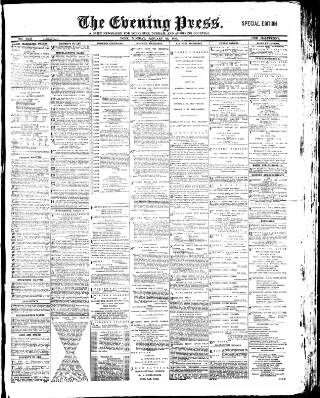 cover page of Yorkshire Evening Press published on January 26, 1891