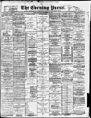 cover page of Yorkshire Evening Press published on December 25, 1896