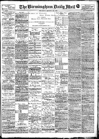 cover page of Birmingham Mail published on December 25, 1906